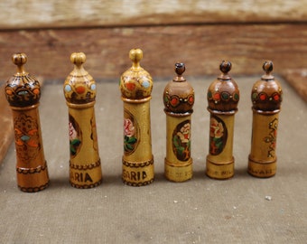 Esencia de perfume de aceite de rosa búlgara - Envasada individualmente en cajas de recuerdo de madera hechas a mano - Regalo tradicional