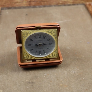 Travel Clock &quot;Europa&quot;, alarm clock, Old Clock, Alarm Clock, Vintage travel alarm Clock, Home Office Decor