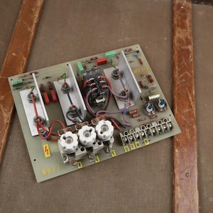 Small Rare Vintage Industrial Old Electrical Panel