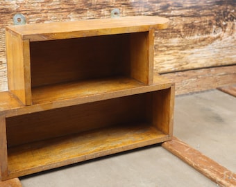 Small wood handmade shelf, Rustic Farmhouse Wooden Spice Rack