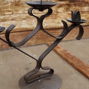 Metal Candlestick, Vintage Solid metal Candlestick Holders
