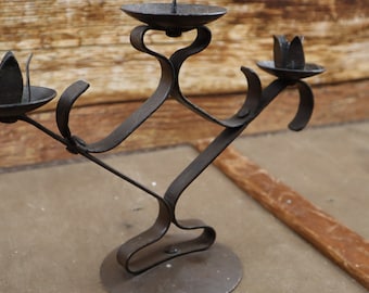 Candelabro de metal, Candelabros vintage de metal macizo