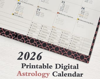 2026 Astrology Calendar | Aspects, Ingresses, Retrogrades, New Moons ...