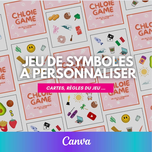 Template jeu de cartes à personnaliser - Canva