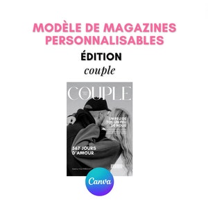 Magazine template to personalize boy/girlfriend edition couple 40 pages image 1