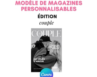 Modèle de magazine à personnaliser édition boy/girlfriend - couple - 40 pages