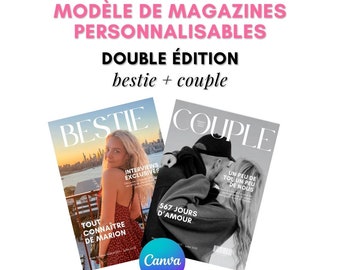 MODELS MAGAZINE X2 - bestie + couple edition - 40 pages x2