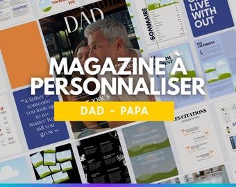 Anpassbare Zeitschriftenvorlage - Papa-Ausgabe - 44 Seiten