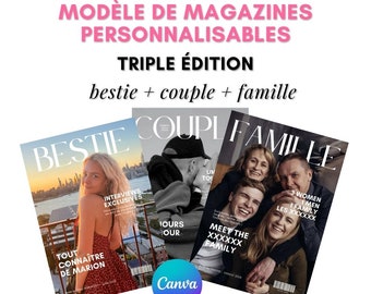 MAGAZINE MODELS X3 - bestie + couple edition + family - 40 pages x3
