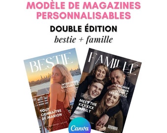 MAGAZINVORLAGEN X2 – Bestie + Familie – 40 Seiten x2