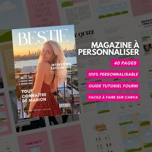 Plantilla de revista para personalizar edición bestie 40 páginas imagen 2