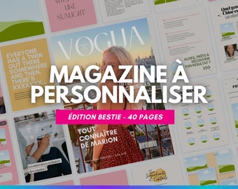 Magazine template to personalize - bestie edition - 40 pages