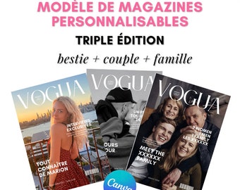 MODÈLES MAGAZINE X3 - bestie + couple édition + famille - 40 pages x3