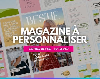 Tijdschriftsjabloon om te personaliseren - bestie-editie - 40 pagina's