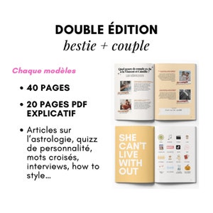 MODÈLES MAGAZINE X2 bestie couple édition 40 pages x2 image 2