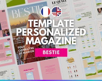 Customizable magazine template - bestie edition - 40 pages