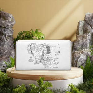 Middle Earth inspired Zipper Wallet