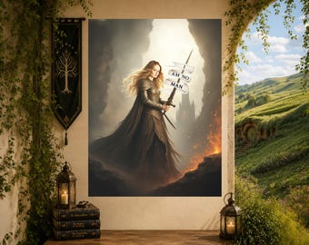 Poster „Schildmaid“ | Design „Hexenkönigs Fluch“ | Mattes Wandbild