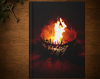 One Ring Bonfire Journal | Black Speech Campfire Notebook | Middle Earth Inspired