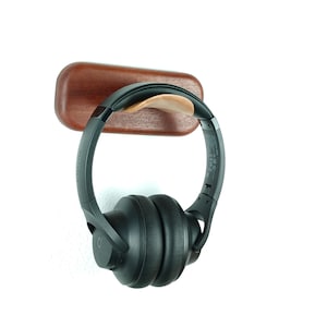 Support mural pour casque d'écoute en bois fait main - Cadeaux uniques pour lui - Cadeau pour lui - Cadeau gamer - Casque audio