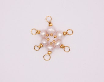 Pearl Pendant, Pearl Charm for necklace, earrings or bracelet. Natural freshwater pearl. ONLY PEARLS. 1/2/4/10 Pieces