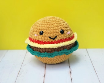 Handmade Cheeseburger Plushie