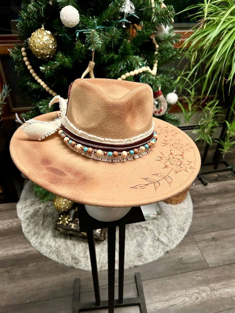 Burned Hat Lainey Wilson Lauren Daigle Western Hat Cowgirl Etsy