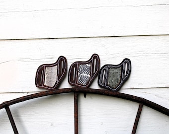 Handmade Pancake Pocket Knife Sheaths, Pocket Knife Holster