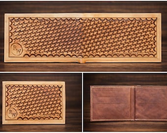Basket Stamp Bi-Fold Wallet