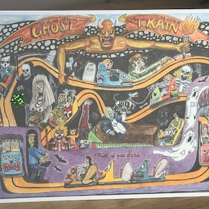 Borst vooruit op de Ghost Train A5-kaart