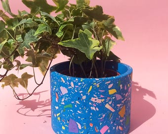 テラゾー植木鉢カバー / ライトグリーンテラゾー植木鉢 - Etsy 日本