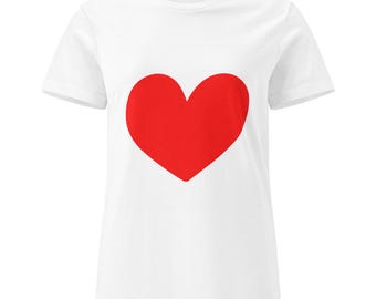 Heart Graphic T-Shirt - Ring-Spun Cotton Tee