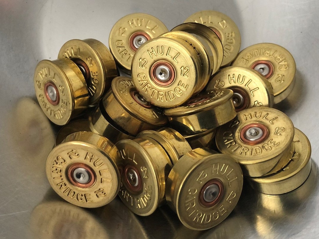 20 X Hull Spent Empty Cartridge Shell End Caps Brass Small Etsy UK