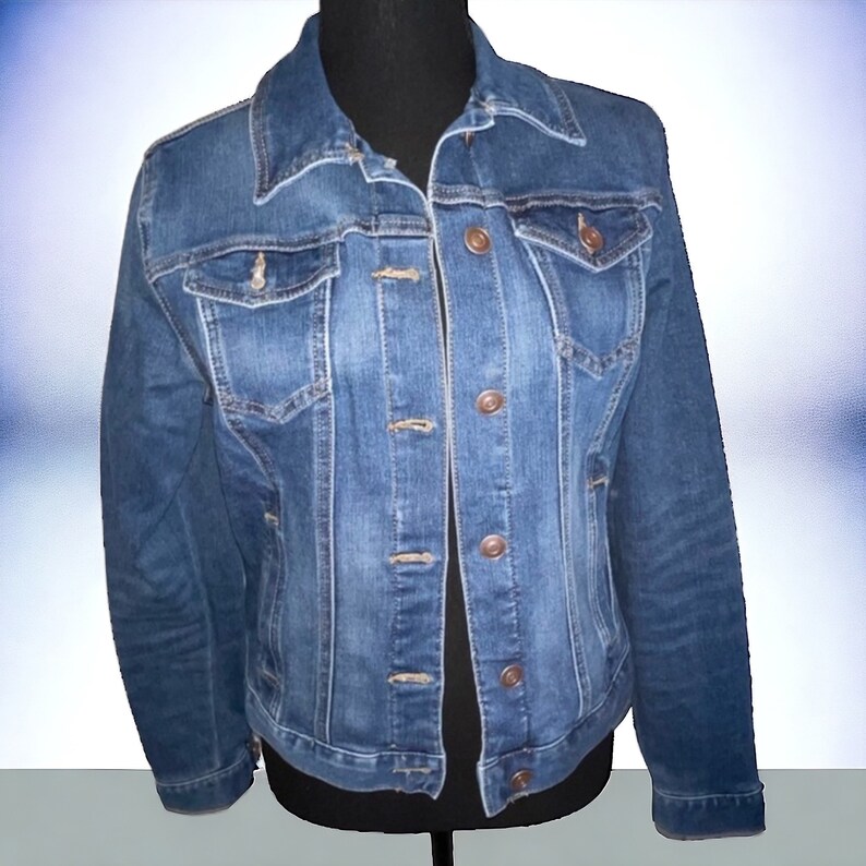 mardi gras painted jean jacket
