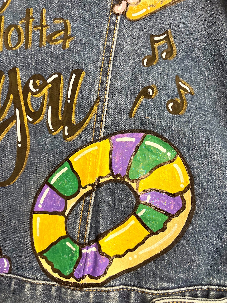 mardi gras jacket diy