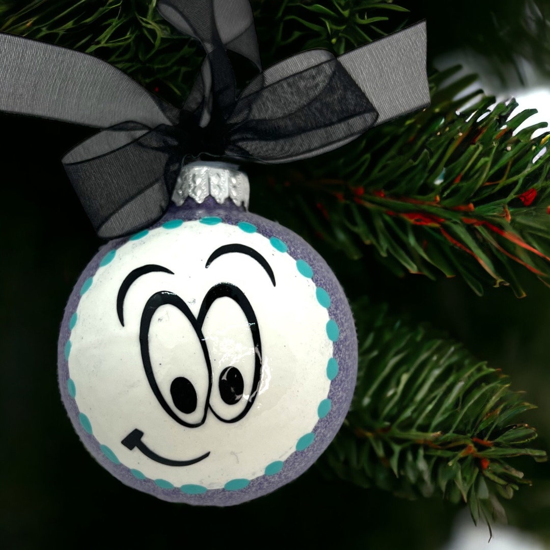 Smiley Face Ornament Emoji Ornament Christmas Ornament Etsy