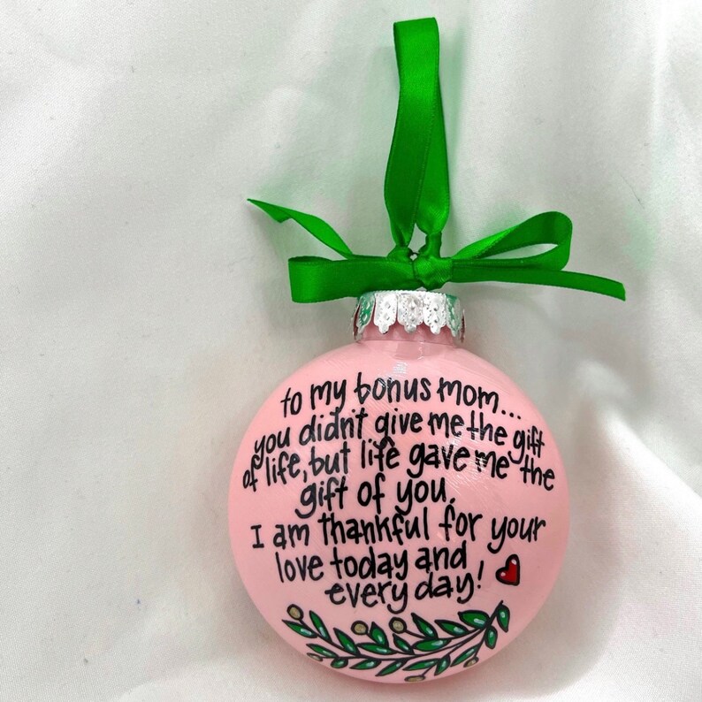 Bonus Mom Ornament Like a Mom, Christmas Ornament, Holiday Ornament