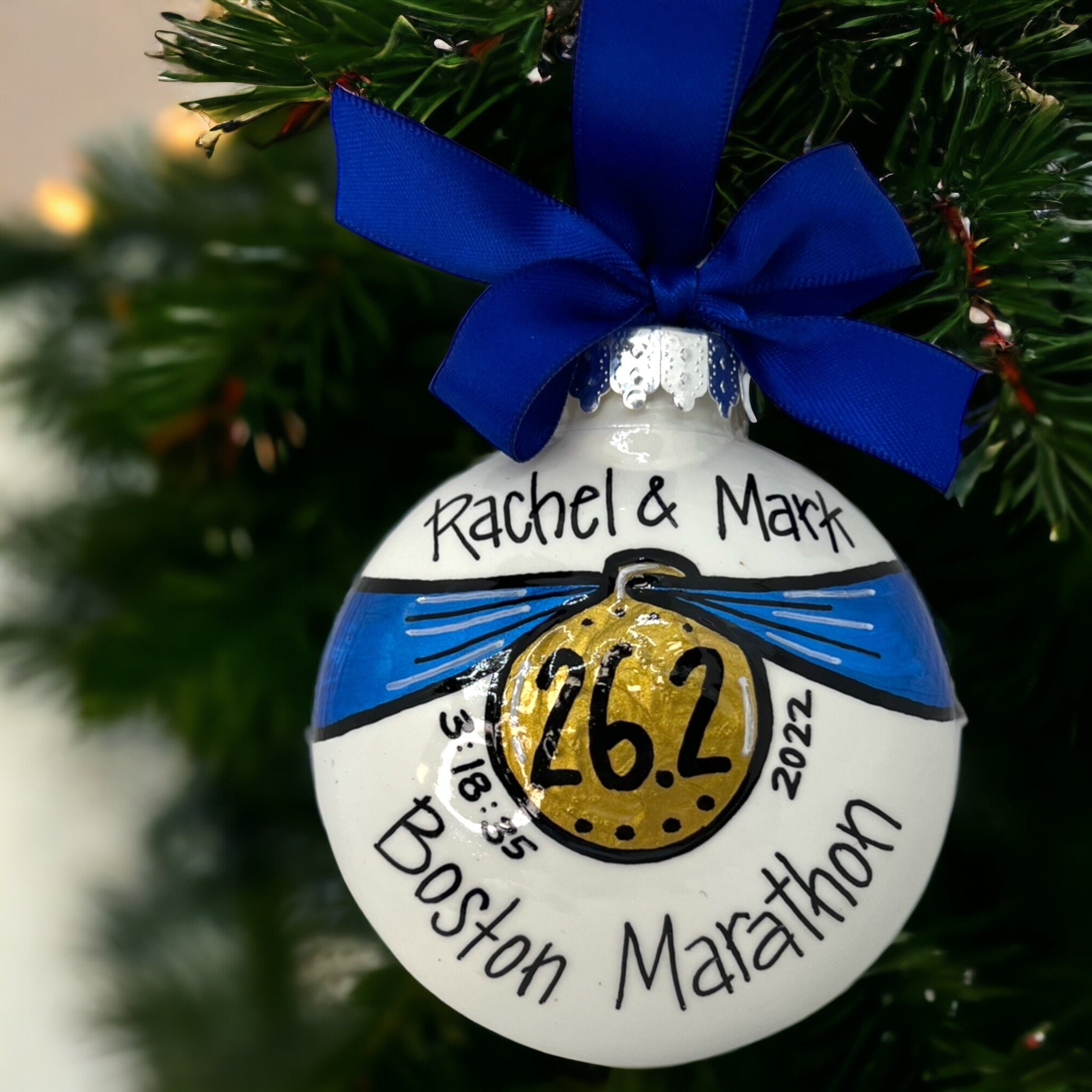 Personalised Running Shoes Christmas Ornament Running Fan Fitness