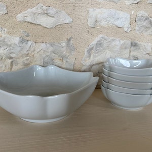 Bernardaud Porcelain Serving Dish and Bowls