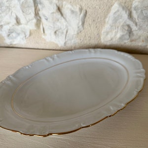 Winterling White and Gold Serving Platter