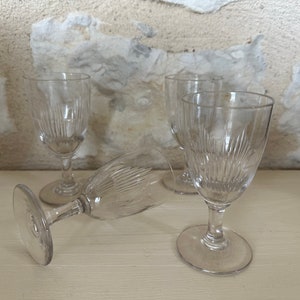 Antique French Wine Glasses