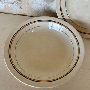 Vintage French Salad Bowl & Serving Plate
