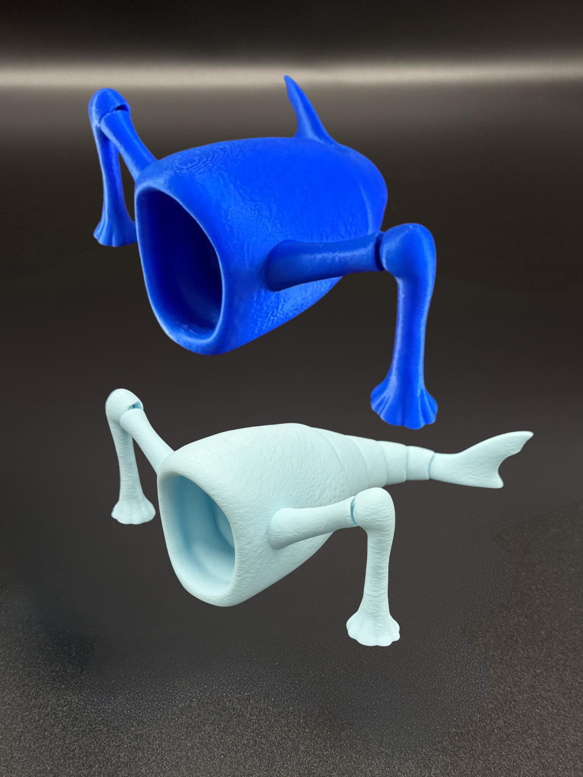 3D Printed Sea Eater Toy | Funny Ocean Monster Desk Buddy - Etsy