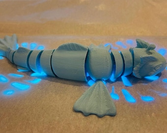 Blue Sea Beast Flexible Toy, From the sea Beast, Fidget Toy