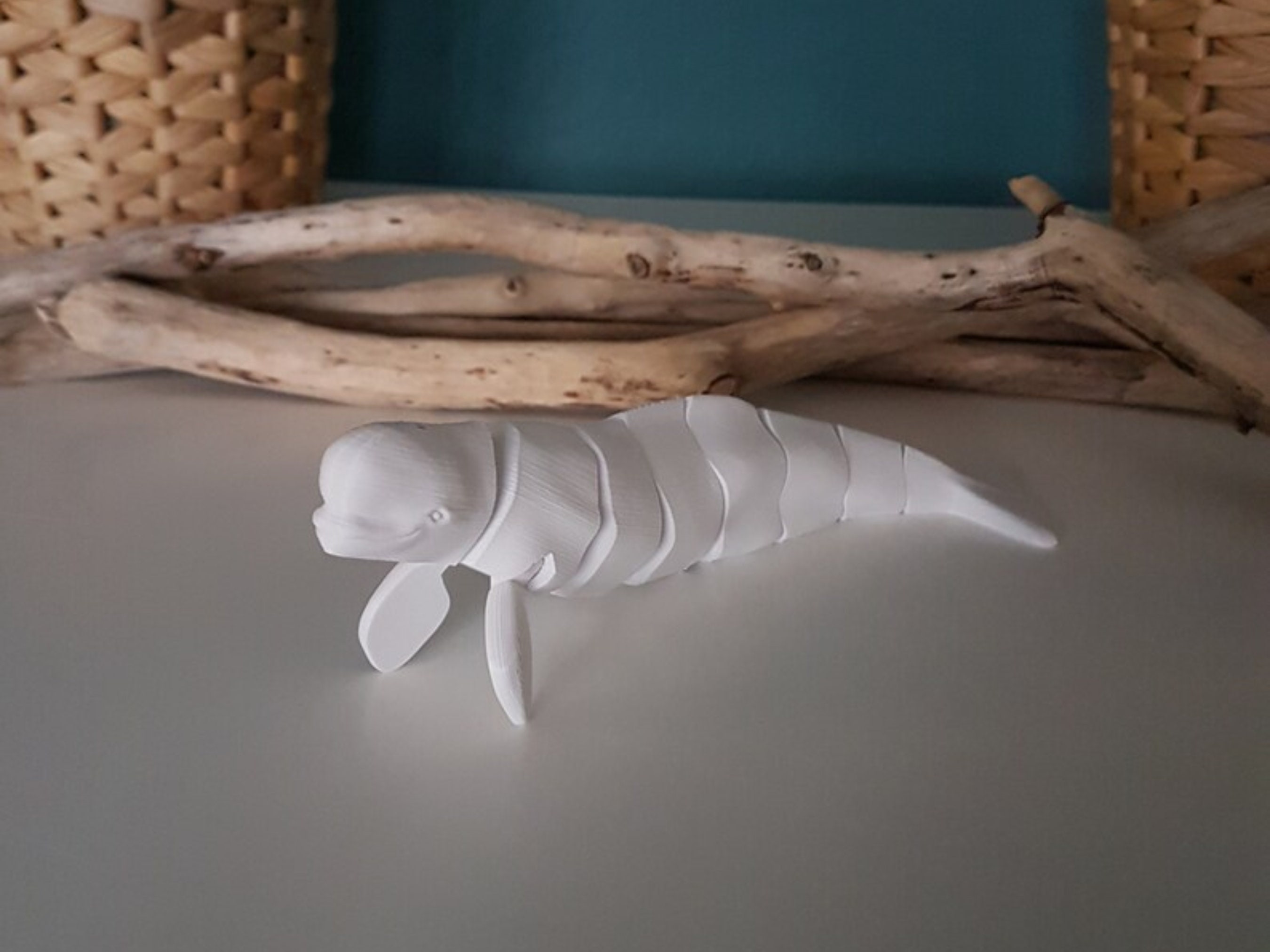 Fun and Flexible Beluga Whale Toy - Etsy