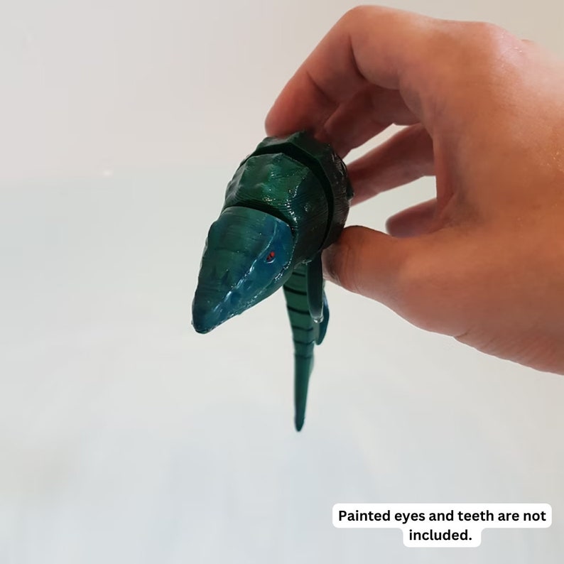 Mosasaurus Flexible Toy - Etsy