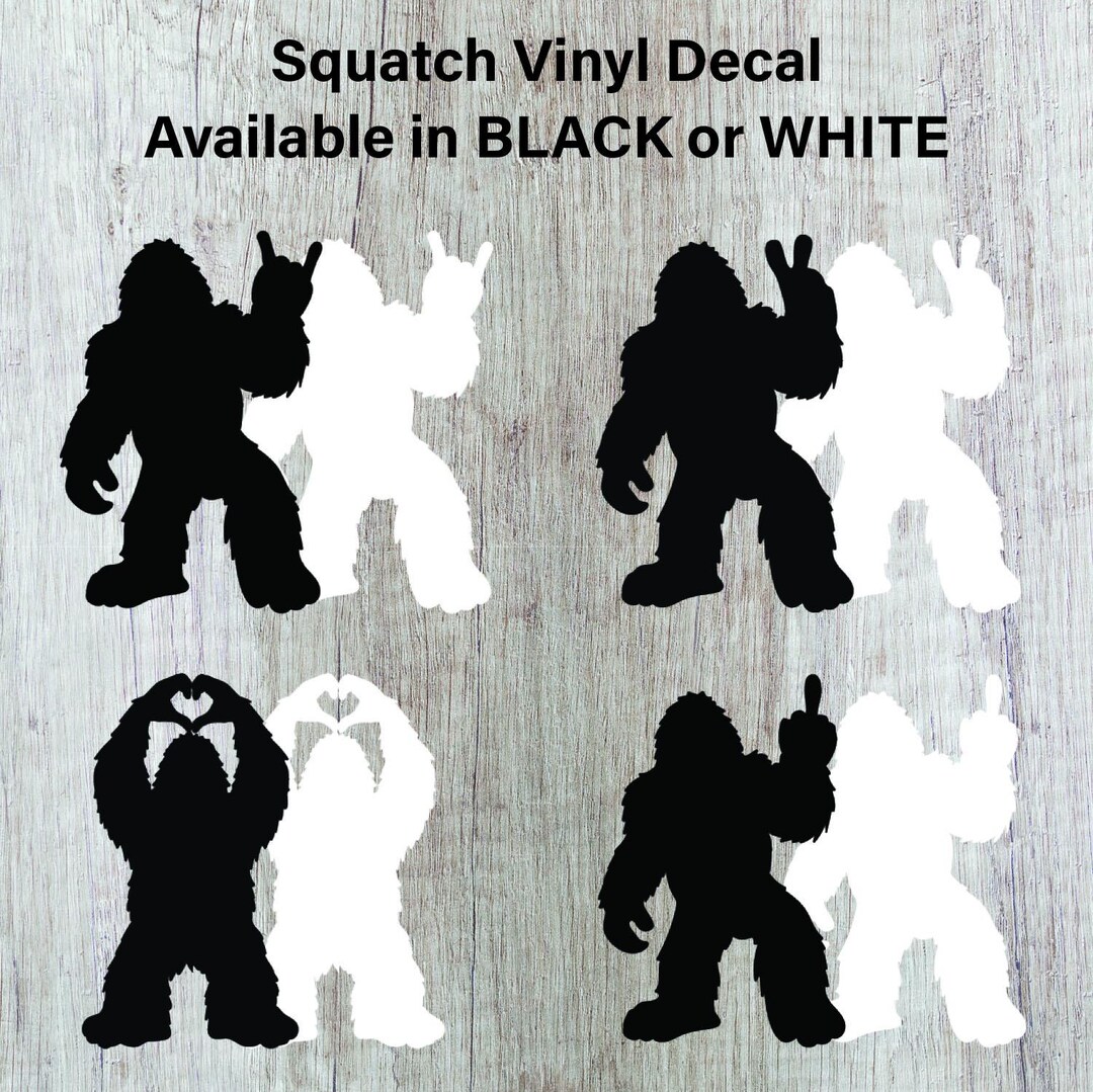 Squatch Rocks Bigfoot Squatch Vinyl Decal – Love, Peace, Rock on Designs (5