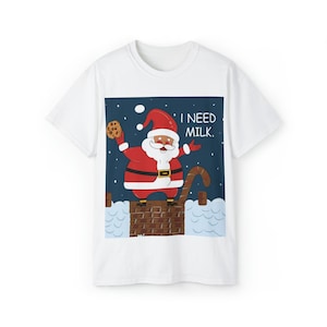 Kerstman wil melkshirt, Kerstmis