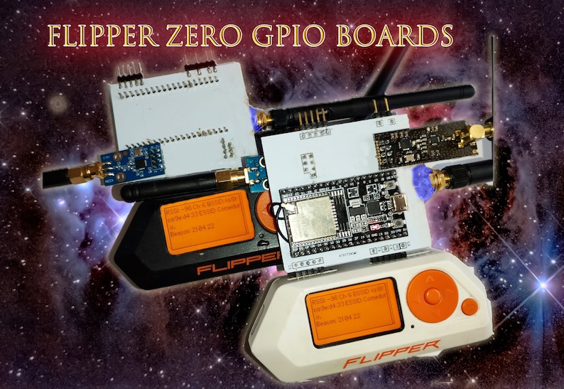 Flipper Zero GPIO Board W/ ESP32 CC1101 NRF24 3 Antennas 3 Etsy