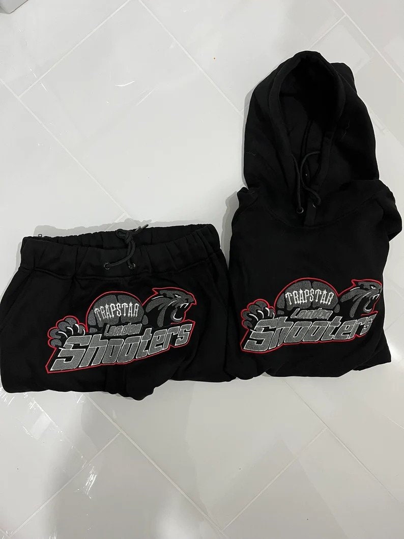 Brand New Black Red Trapstar Shooter Tracksuit Etsy